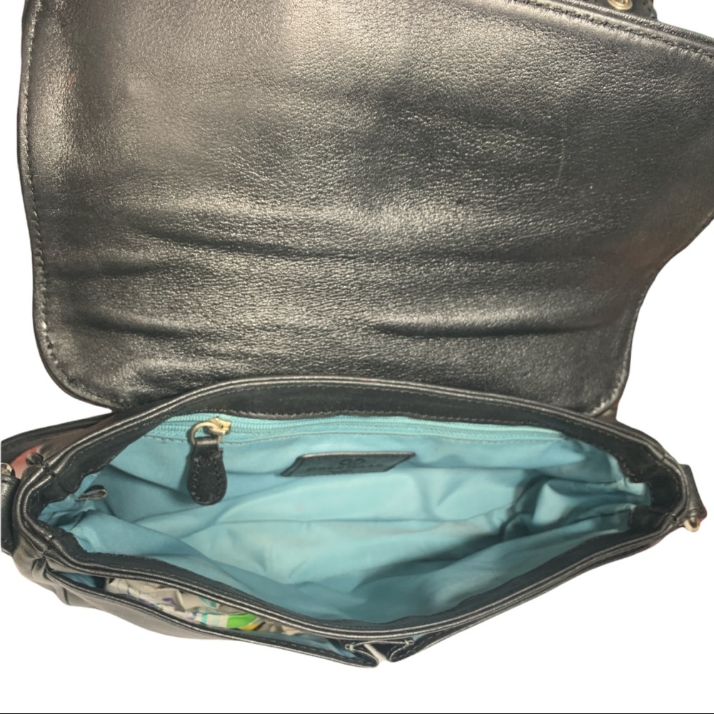 Cole Haan  women  Pure Luxury Leather Black satchel Shoulder Bag - Picture 8 of 14